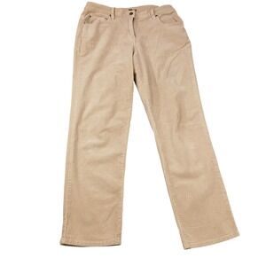 L.A‎ Blues Women's Size 12 Brown Corduroy Straight Leg Pants